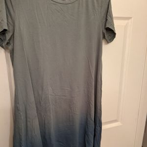 Ombre long tunic top